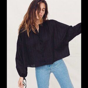 Christy Dawn Faye Top in noir, size small